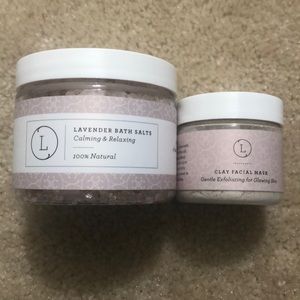 NEW Lizush 100% Natural Bath Saltd and Clay Mask